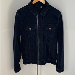 Men’s ASOS Dark Denim Zip-Up & Button up Jacket. Size Small